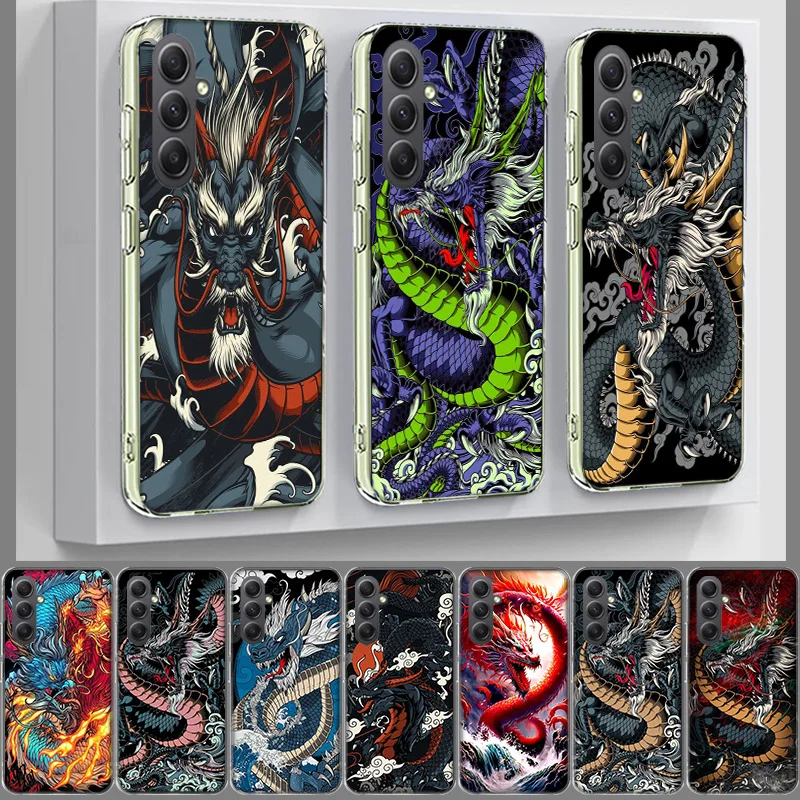 Mighty Dragon Blessing God Cool Cover Phone For Samsung Galaxy A70 A50 A40 A30 A20E A10 A71 A51 A41 A31 A21S A11 A9 A8 A6 Plus A