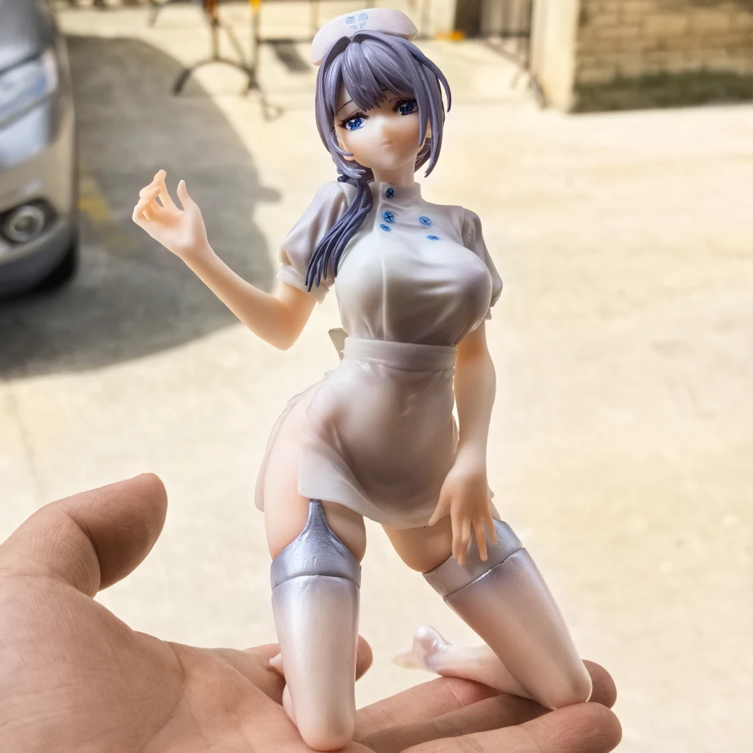 متوفر 17 سنتيمتر ساوتومي شينو ممرضة 1/7 انمي ياباني فتاة بولي كلوريد الفينيل عمل الشكل لعبة شينو ساوتومي تمثال الكبار جمع نموذج دمية