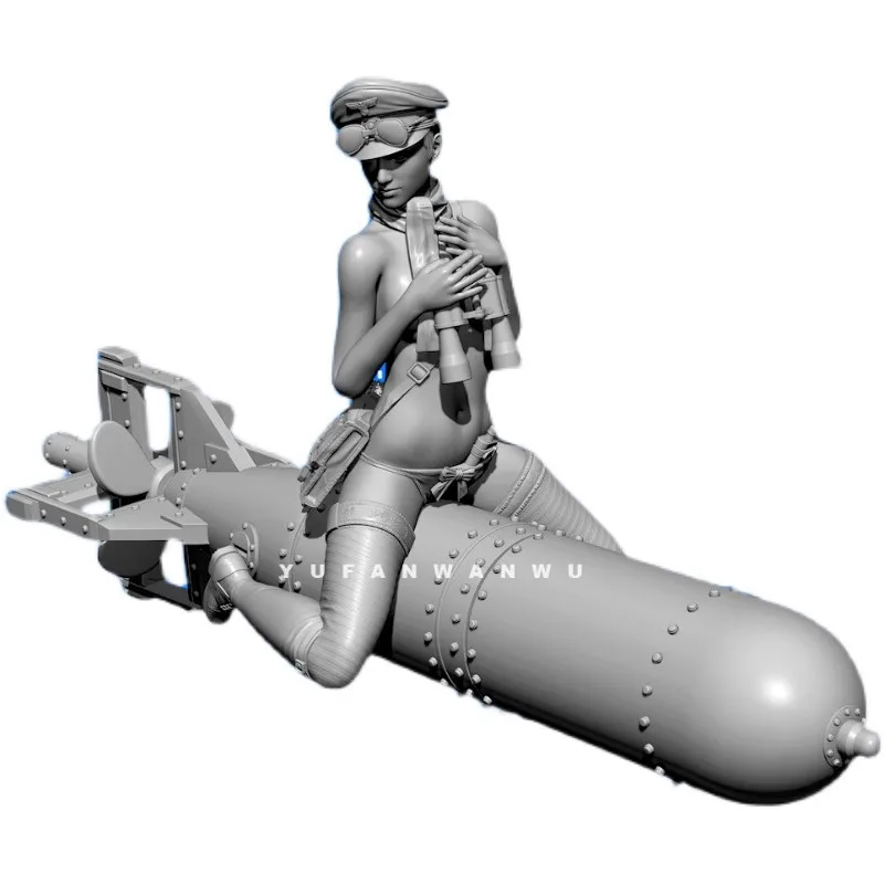 Zestaw modelarski figurek Missle Girl w skali 1/24, niezmontowany, niepomalowany
