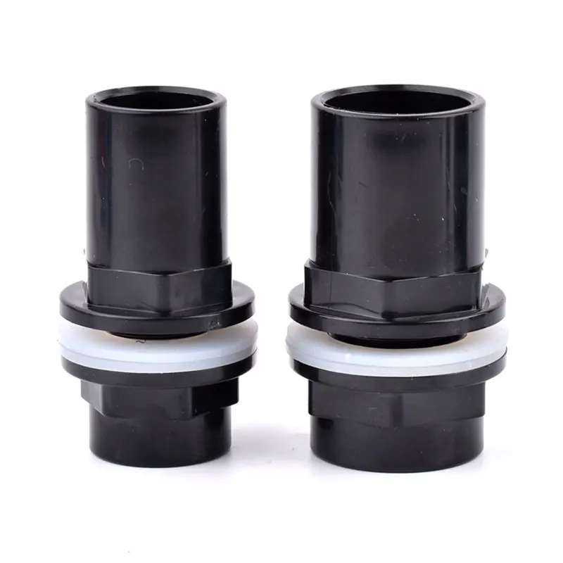 20~50mm Black PVC Pipe Connector for Aquarium