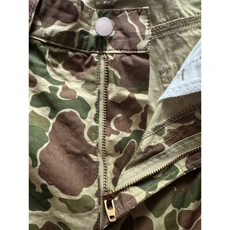 남성용 Duck Hunter Camo 반바지 Militar 스타일 카고 반바지 캐주얼 개구리 피부 위장 여름 바지 streetwear