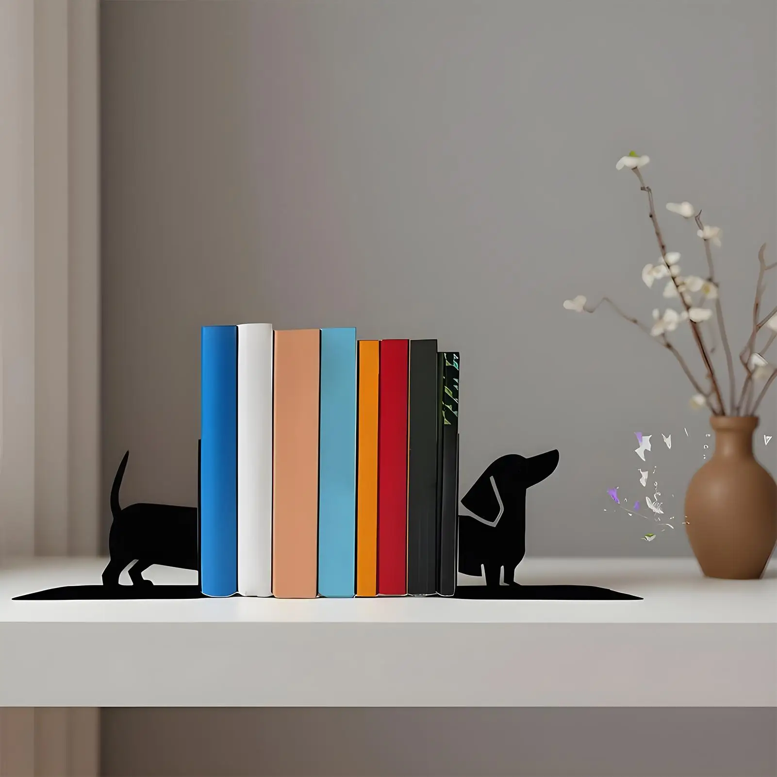 

Подставки для книг для собак, металлический держатель для книг, подставки для книг с животными для домашнего офиса, стола, кухни, библиотеки, книжный шкаф, книжная полка для комнаты, фермерского дома, полки