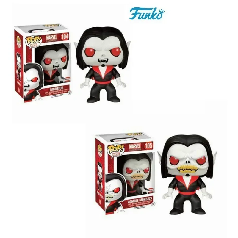 Funko Pop Marvels MORBIUS104# ZOMBIE MORBIUS105# Vinyl Dolls Action figures Collectible Model Toys for Children Birthday Gift