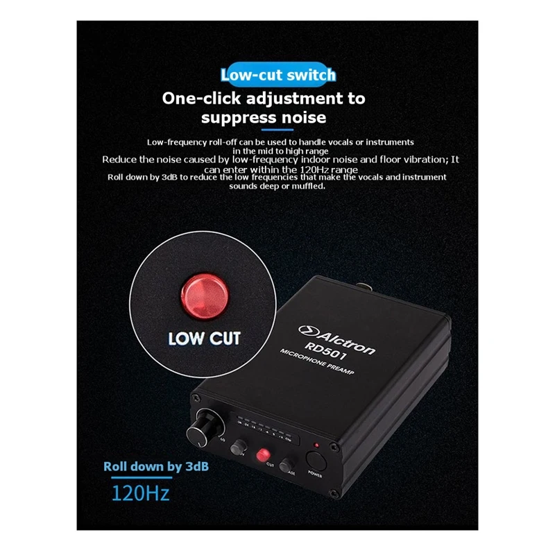Super Sale Alctron RD501 Mic Amplifier Preamp for Studio Recording