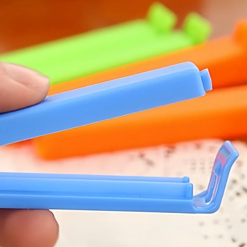 5-30pcs Colorful Plastic Sealing Clips Tea Clip Moisture-Proof Fresh-Keeping Snack Bag Sealer Clamp Reusable Kitchen Accessory