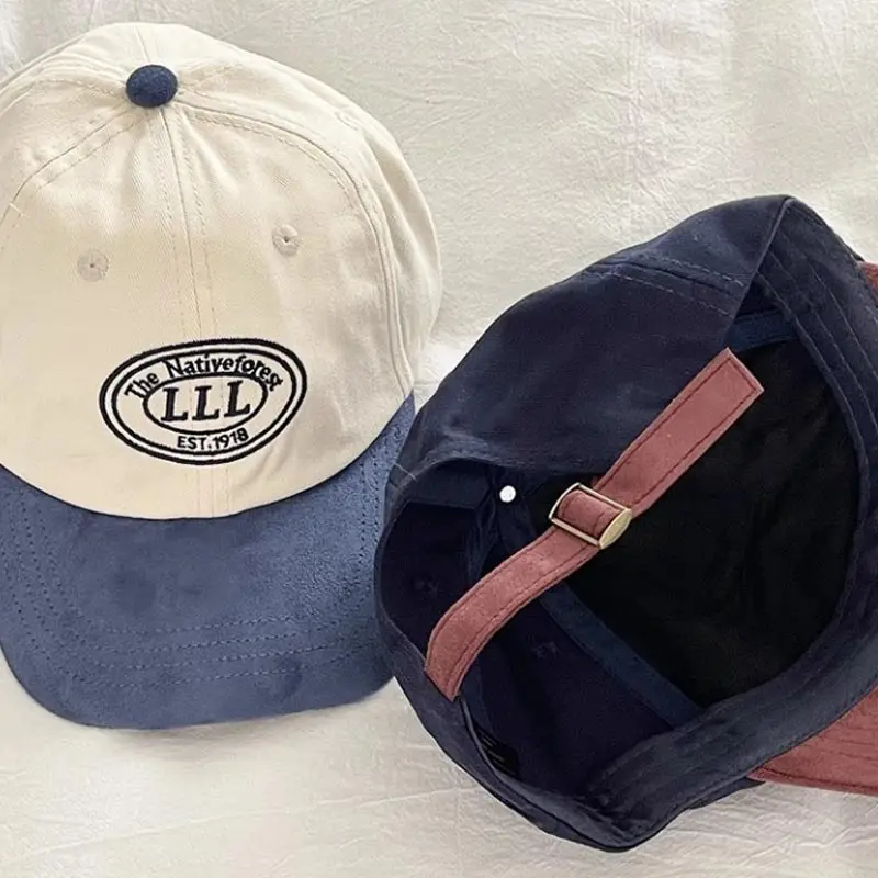 Berretto da baseball da donna patchwork moda lettera ricamata cappello da sole snapback regolabile cappellini parasole per ragazza sportiva all'aria aperta