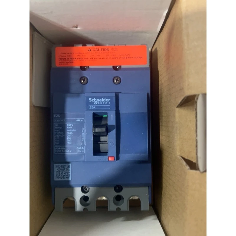 

Автоматический выключатель Schneider Electric EasyPact EZD в литом корпусе EZD100E3025N 3P 25KA 25A, новый оригинальный EZD100E