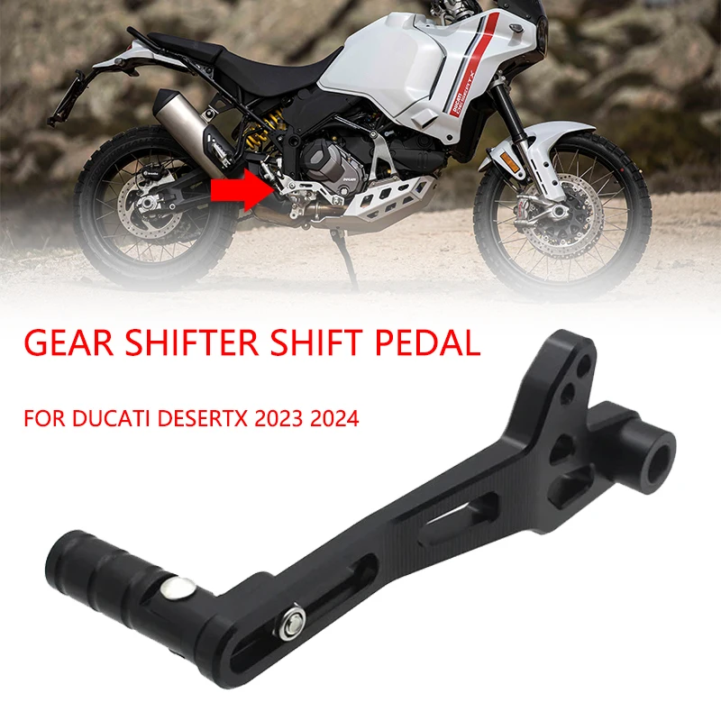 

For Ducati Desert X 2022 2023 2024 Accessories Motorcycle CNC Aluminum Alloy Adjustable Folding Gear Shifter Shift Pedal Lever