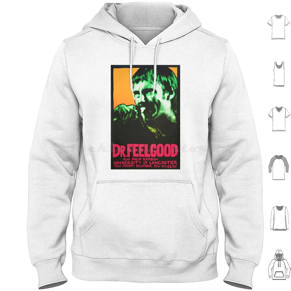 Dr. Feelgood Concert Hoodie cotton Long Sleeve Dr Feelgood Feelgood Dr Feelgood Malpractise Malpractise Album Band