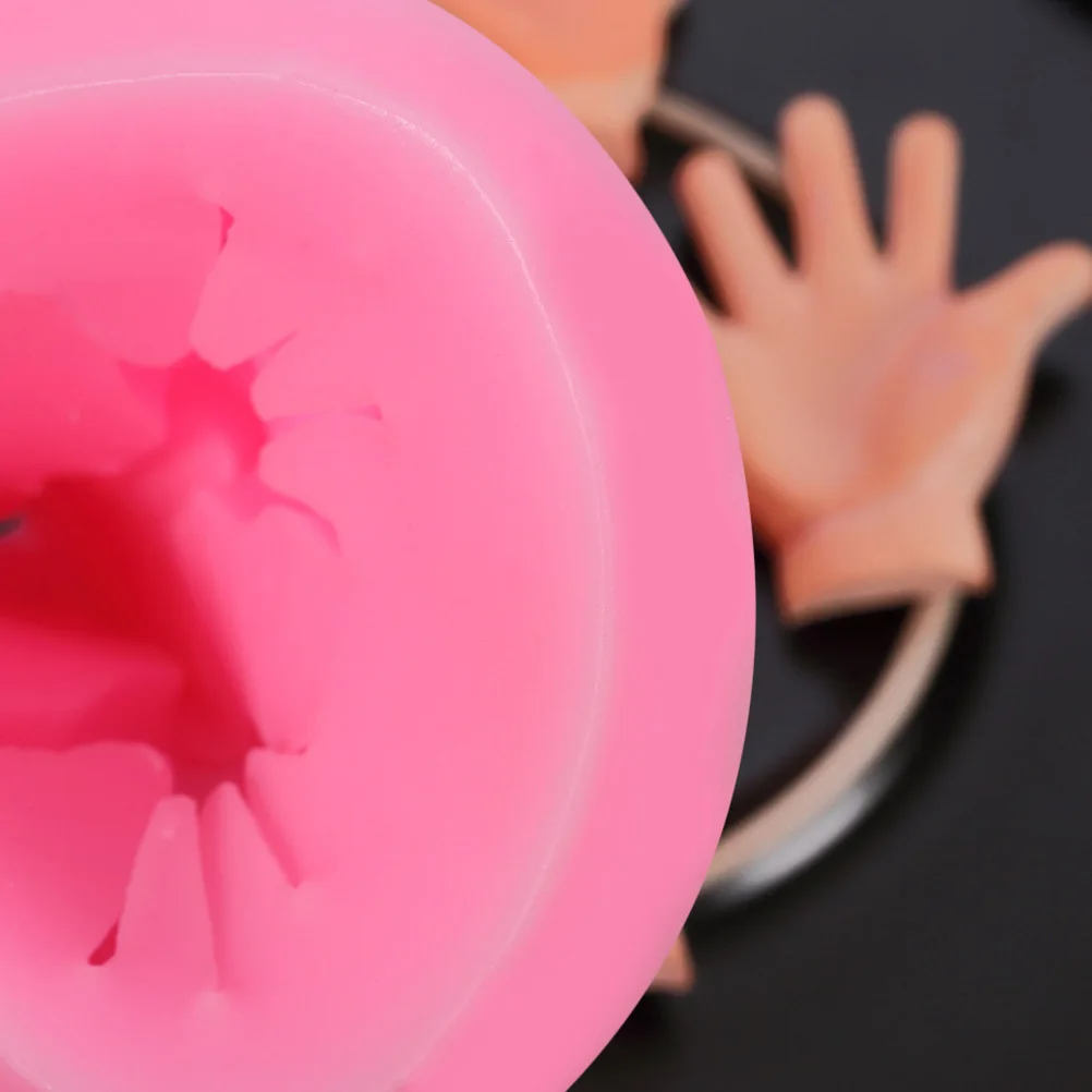 

2Pcs Safe Silicone Palm Shaped Baking Molds Easy Demold DIY Chocolate Fondant Cake Craft Gift Mold Baking Mold