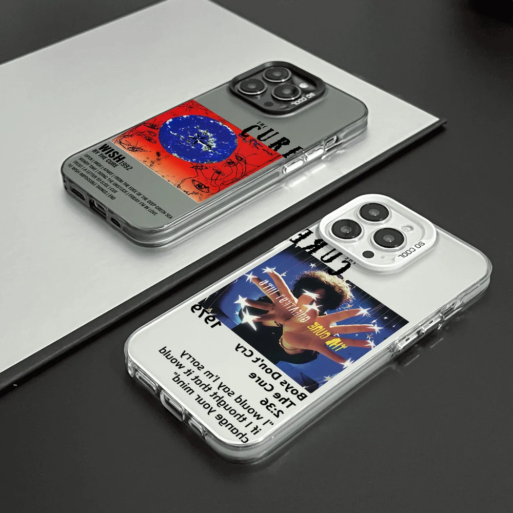 

Rock band T-The C-Cure phone case FUNDA for iPhone 12 11 13 14 15 16 17Max Pro Plus Mini Color Protective Case