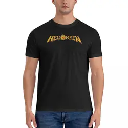 Oversized T-Shirt The Helloween Band Portrait 100 Cotton T-Shirts Hip Hop Tee Shirt for Men's Summer Y2K Retro Short Sleeve Tees