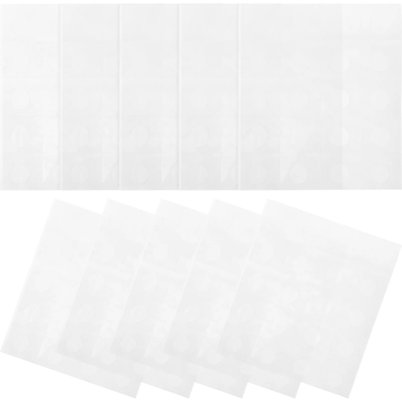 1000pcs Balloon Fixing Glue Stickers Double Sided Tape Clear Circle 1 2cm 20 Points per Sheet 50 Sheets Party Decorations