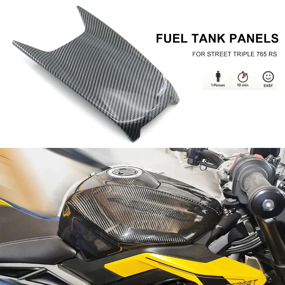 For Street Triple 765RS /moto2 2023 2024 New Motorcycle Gas Fuel Tank Air Box Front Upper Cover Carbon Fiber Fairing Cowl