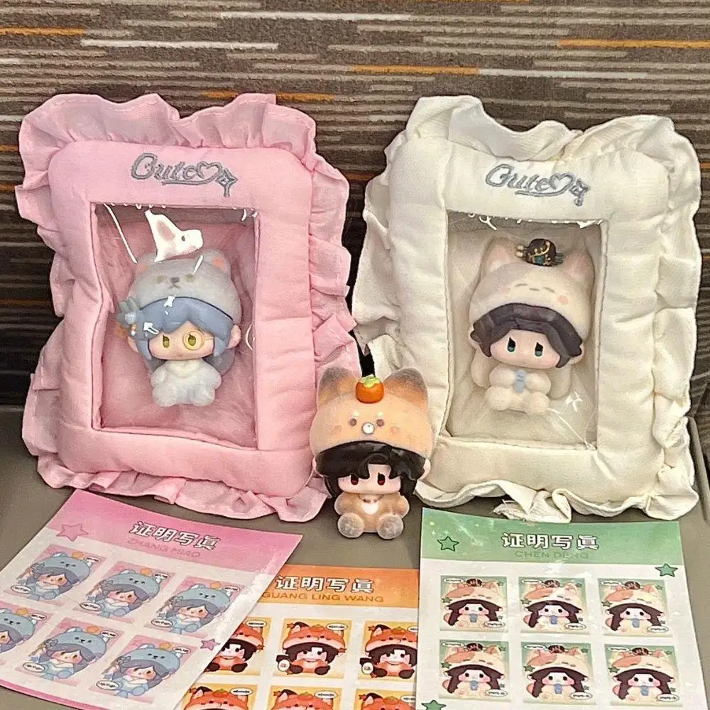 

Card Holder INS Sweet Soft Pillow Shaped Star Chasing 3-Inch Small Card Card Cover Bag Pendant Kpop Photocard Holder Storage Bag