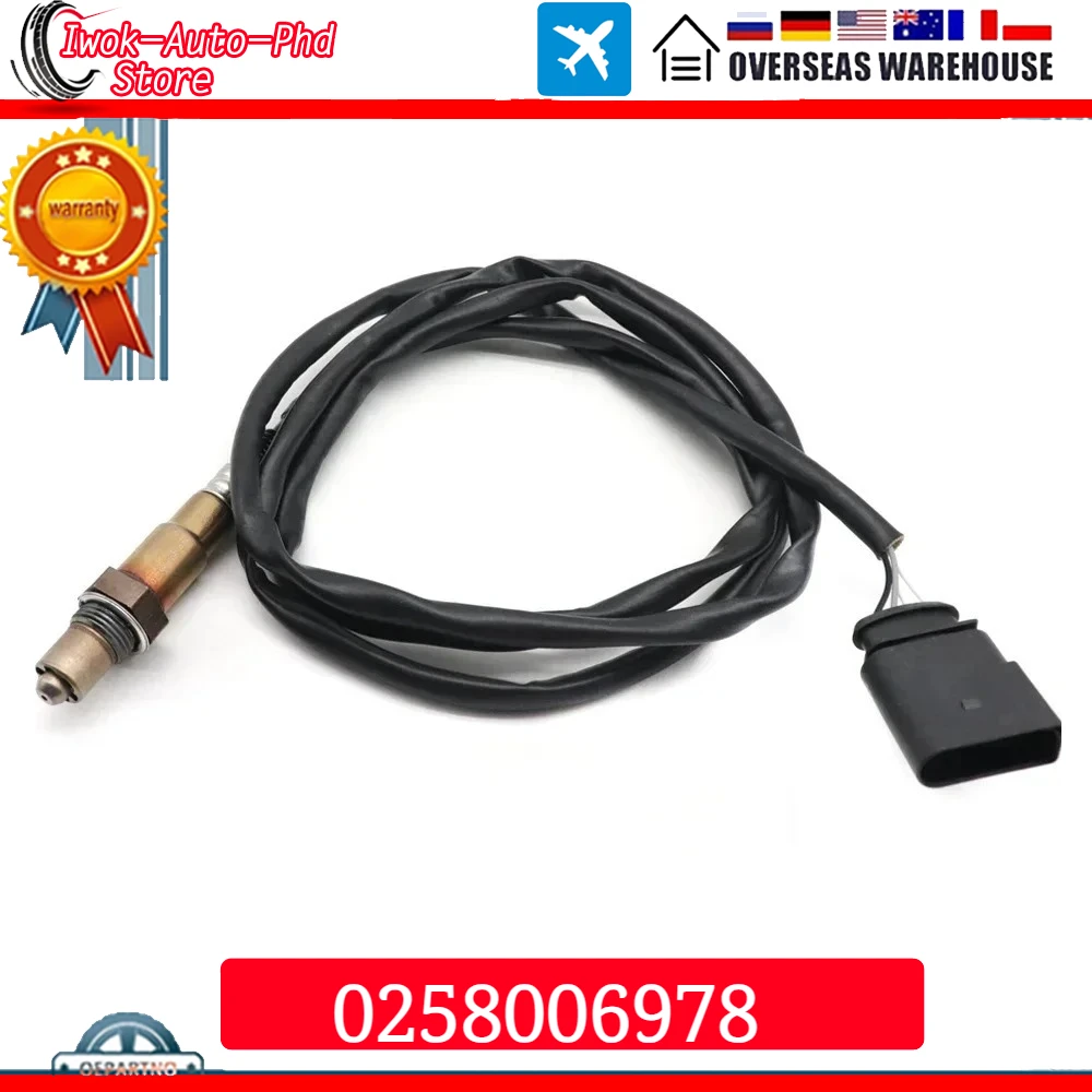 Sensor de oxígeno Lambda O2 para AUDI A3 A4 A6 A8 TT ALLROAD Estate 0258006978 para Volkswagen Beetle Golf Jetta Passat BORA Estate