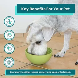 Pet Supplies Swing Slow Food Choking Dog Bowl Folding Tumbler Licking Plate Slow Food Pad Cat Binner Plate