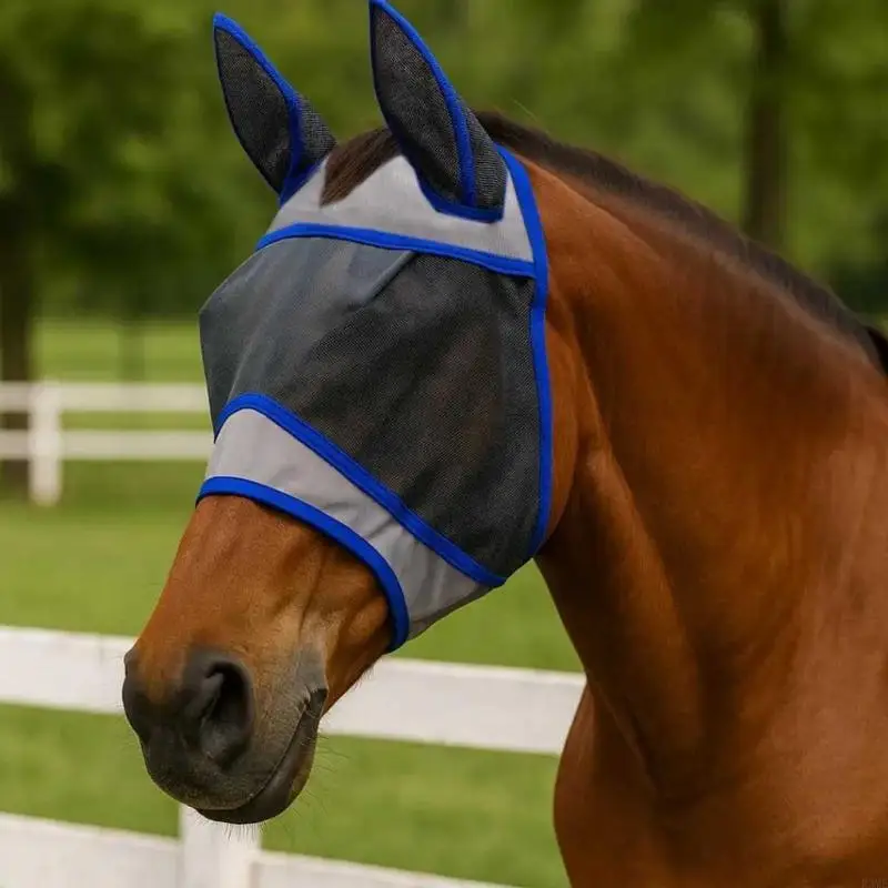 قناع ذبابة الحصان السريع المريح السري