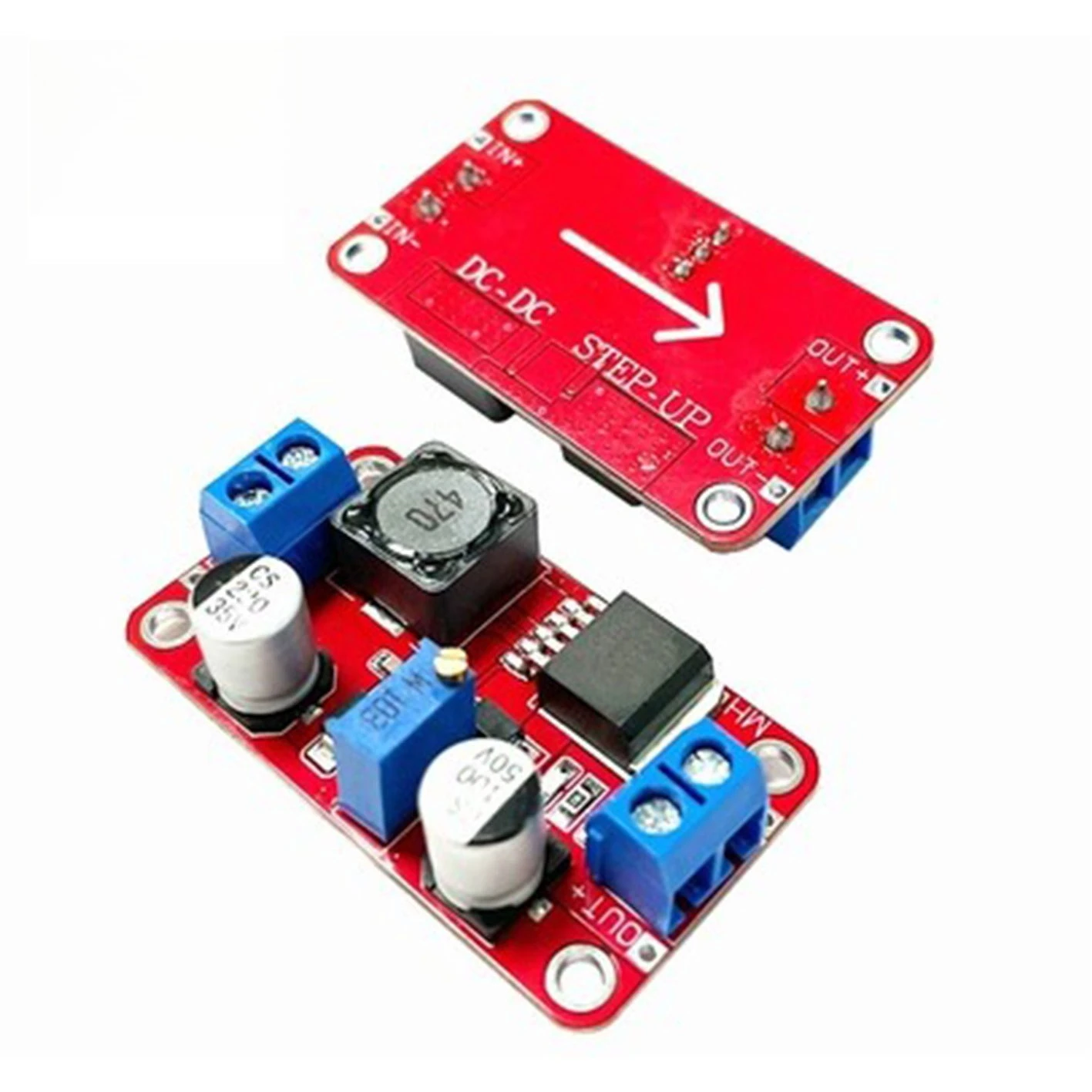 6pcs XL6019 DC DC Adjustable Boost Converter 5A High Power Upgrade Replace XL6009 LM2577 for Solar Panel