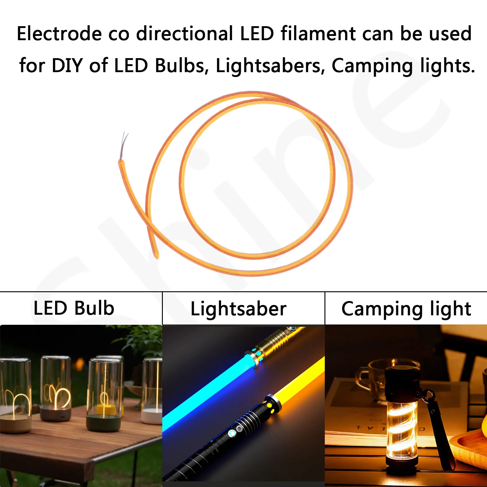 25mm 80mm 110mm 128mm 190mm 352mm elektroda kierunkowa elastyczna żarówka LED 3V ciepła żarówka edisona części lampy diody DIY