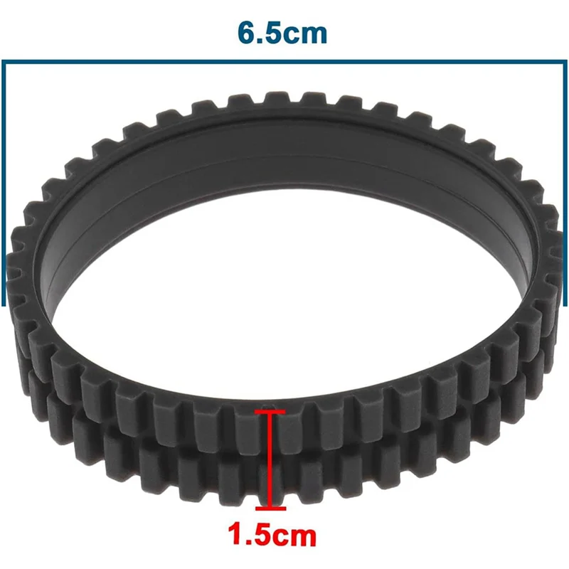A83X-4X Anti Slip Wheel Tires Skin Replacement For Eufy Robovac 11S/ 11S MAX/ 15T/ 30/ 30C/ 15C/ 15C MAX Anti-Wear Tyre Skins