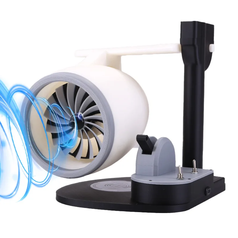 Nowy Kreatywny Biurkowy USB Wentylator Turbinowy Silnika Samolotowego JetFan Mini Wentylator z Bezprzewodowym Ładowaniem