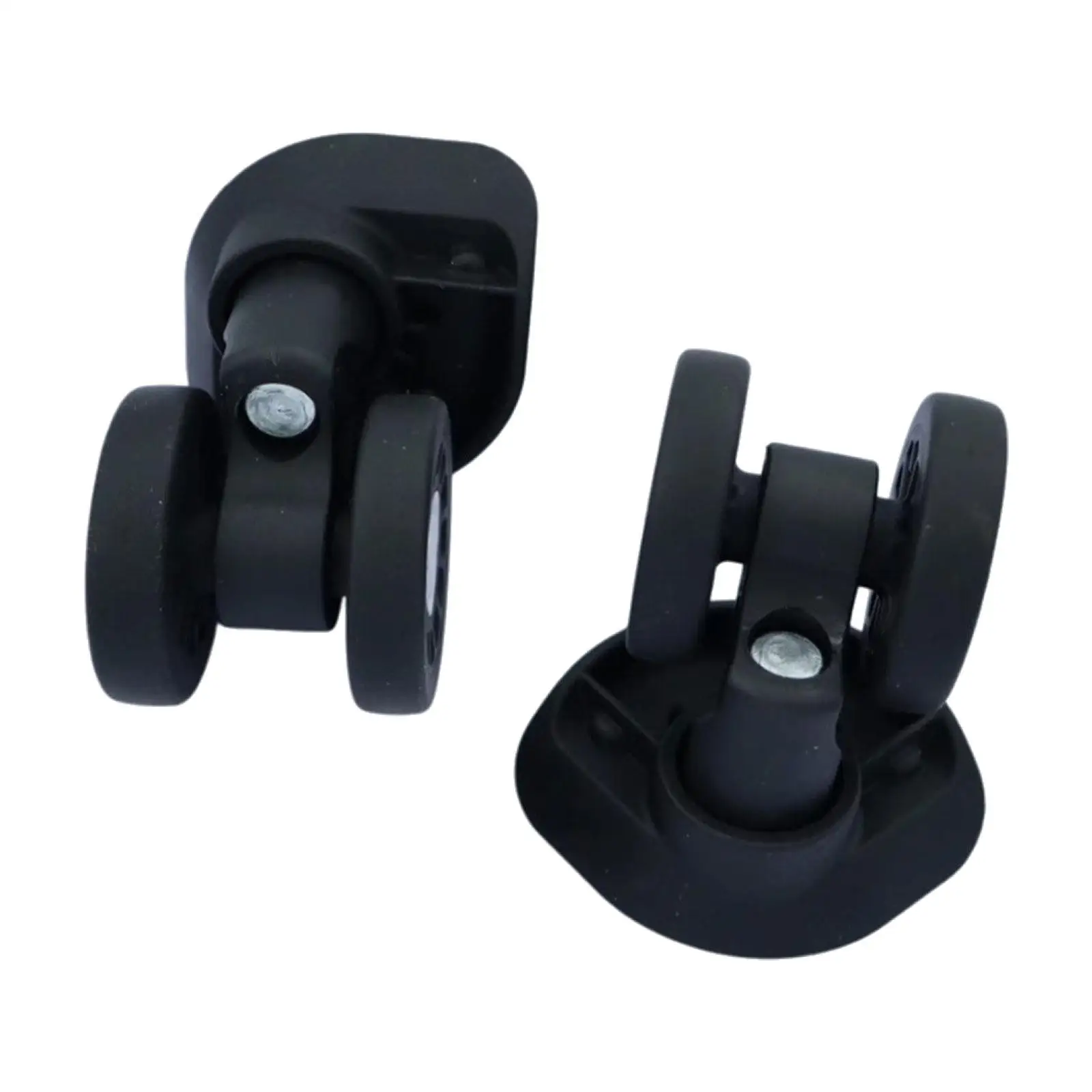 2 Pieces Suitcase Casters Double Row Easy Installation Sturdy Luggage Wheels