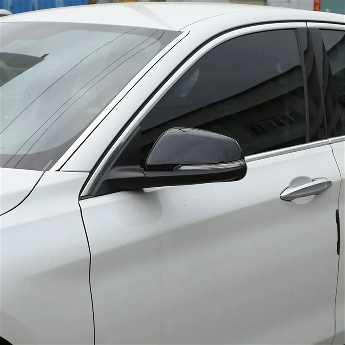 For BMW 1 2 Series F45 F46 X1 F48 2016-2021 Car Side Rearview Mirror Cap Cover Trim Shell Accessories,ABS -B