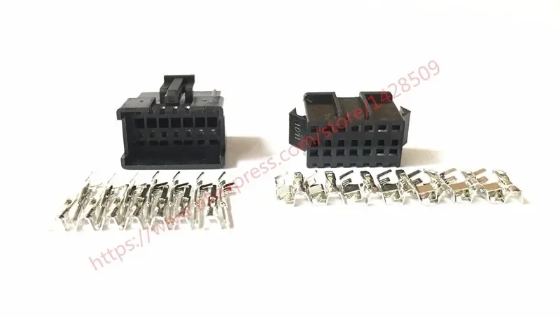 1 Set Male And Female JST 2.54mm SM 14 Pin 14 Way Multipole Connector Plug With Terminal