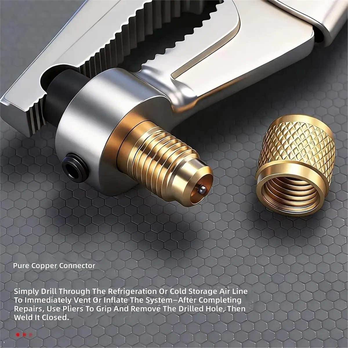 Winter Essential Multifunctional Plier for Refrigeration Hydraulic Crimping and Tube Locking for AC Line Repair and Maintenance