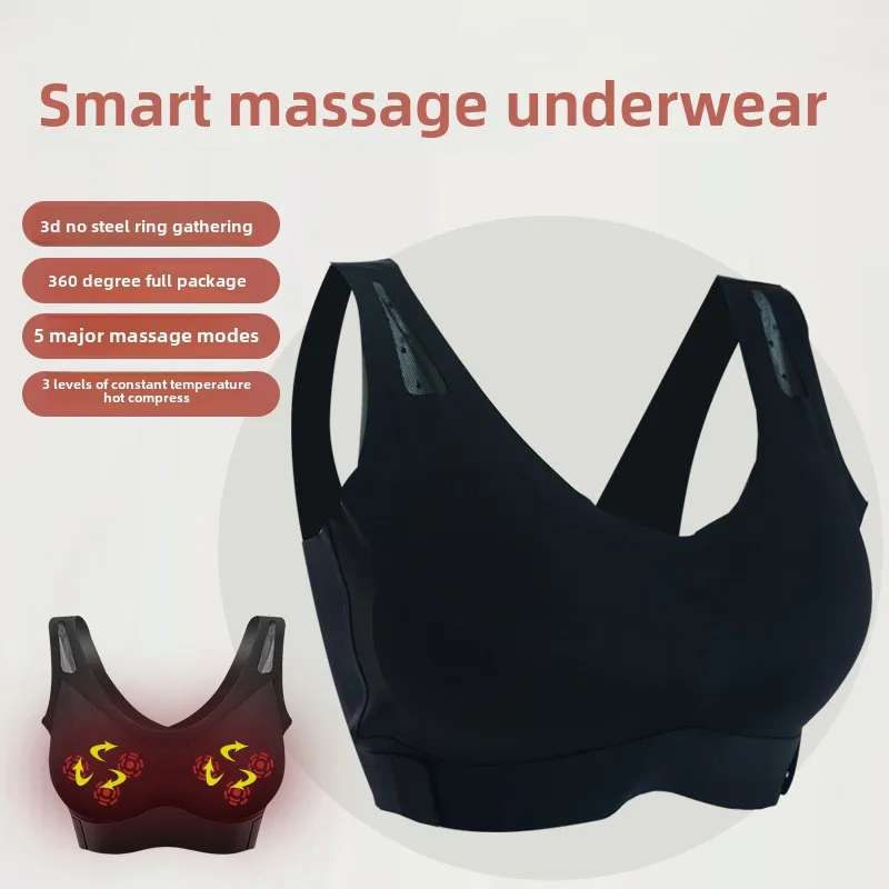 مدلك الثدي الكهربائي يجمع الجمال الظهر يجمع نائب الثديين قابل للتعديل تدليك الملابس الداخلية الصدرية مدلك الصدر عن بعد