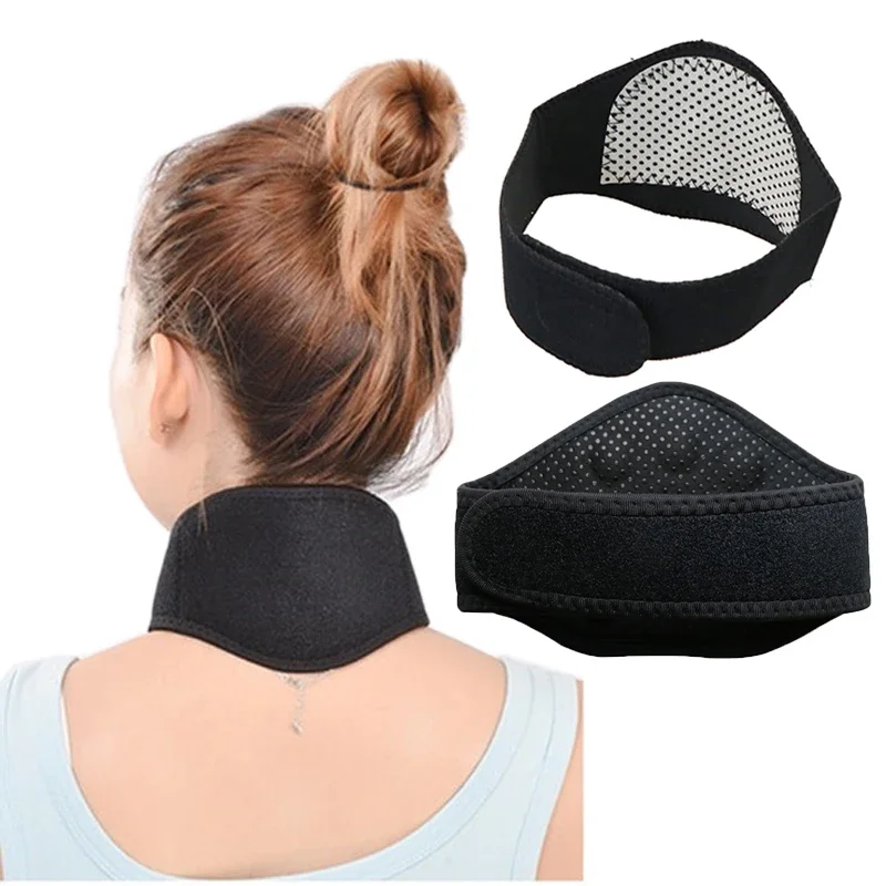 Thermal Neck Strap Protective Neck Sports Braces Tourmaline Magnetic Therapy Neck Massager Cervical Vertebra Heating Belt