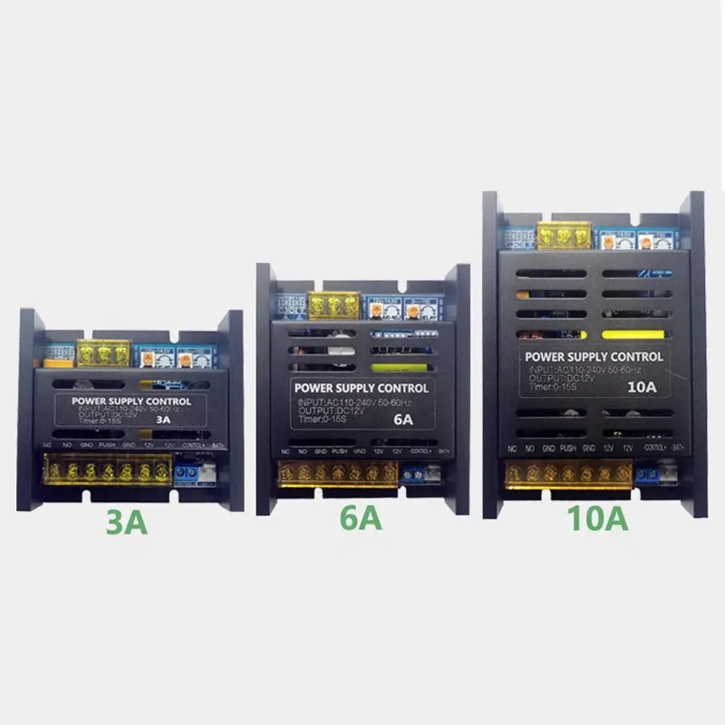 Small Volume Access Power Supply 110V~240v Wide Voltage 12v 3A/6A/10A Output Use For Access Control System