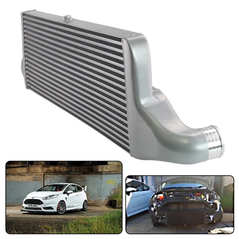 Upgrade Front Mount Intercooler Competition For EVO1 Ford Fiesta ST180/ST200 1.6L MK7 EcoBoost 2013-2016 Black/Silver