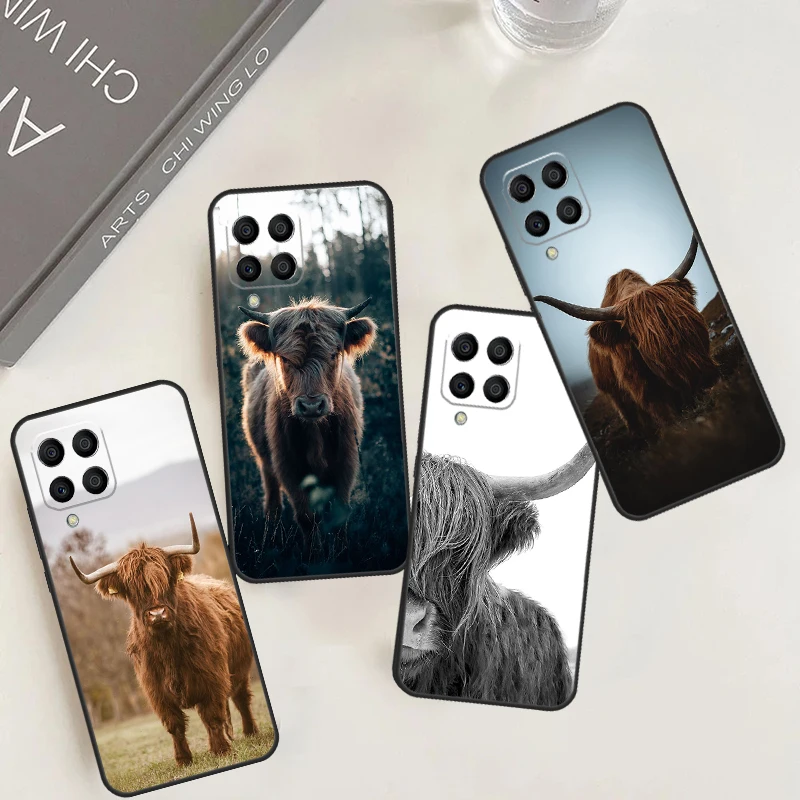 Highland Cows Case For Samsung Galaxy M13 M33 M53 M30s M31s M12 M22 M32 M52 M31 M51 M14 M34 M54 M20 Coque