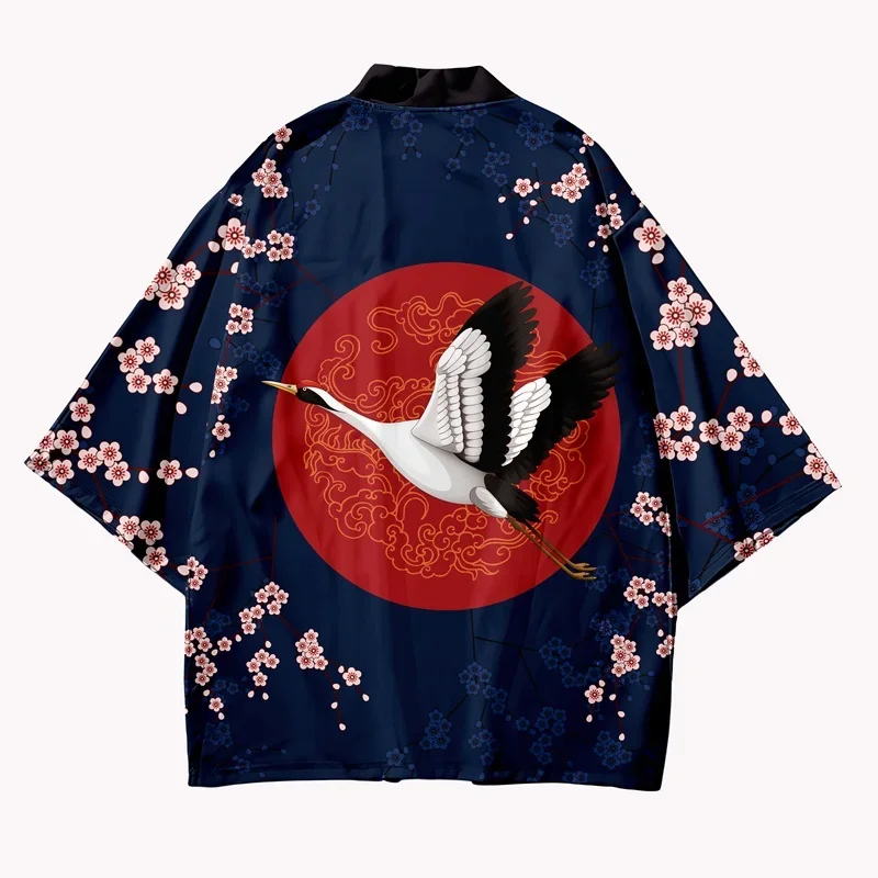 Japanese Kimono Traditional Chinese Dress Qipao Kimono Cardigan Men Haori Asian Clothes Japanese Streetwear Women Yukata 12810