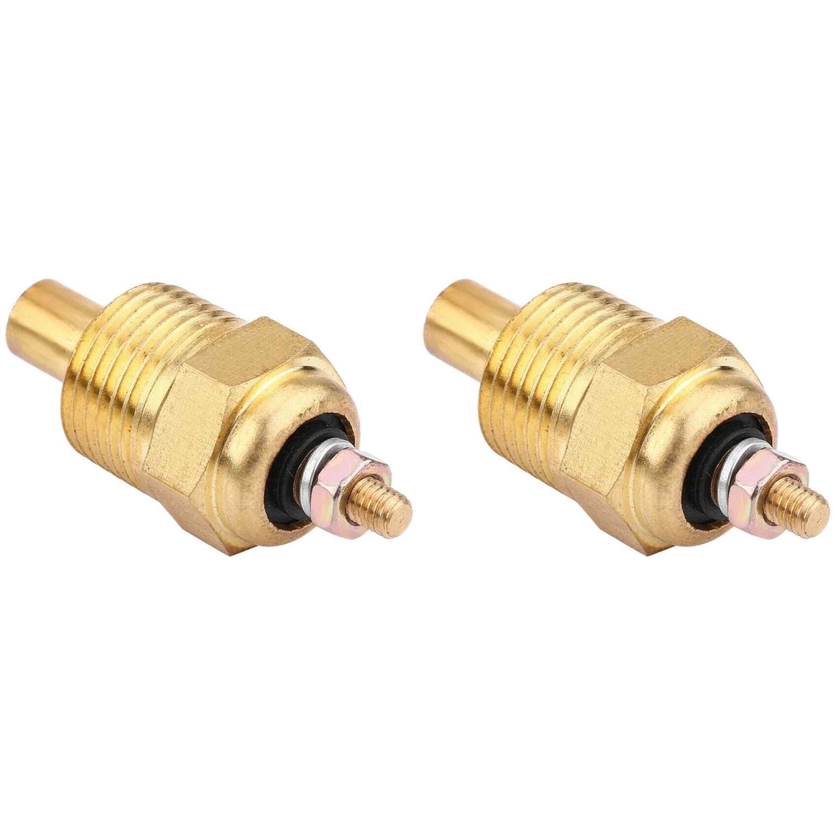 Compact 2X Golden Water Temperature Sensor Replace For Mercury Mercruiser 806490T Sierra 18-5897 Mallory 9-42400
