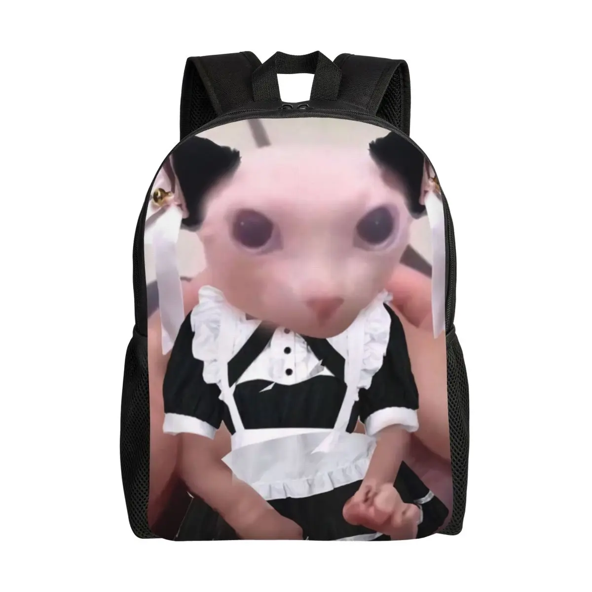 

Bingus Funny Meme Backpack for Women Men College School Students Bookbag Fits 15 Inch Laptop Sphynx Cat Bags