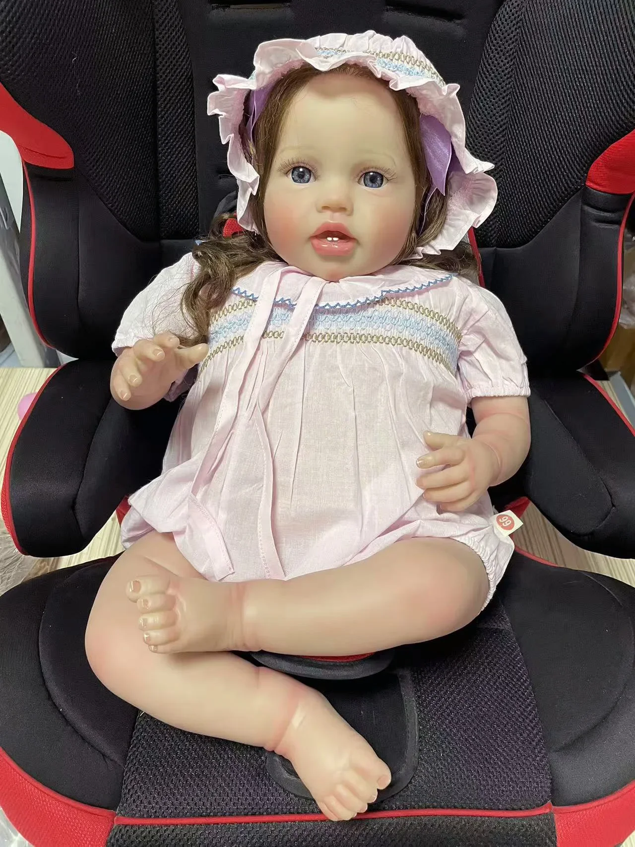 Lifelike Reborn Lottie Princess Doll 24Inch Newborn Multiple Layers Painting 3D Skin Art Doll with Hand Root Hair