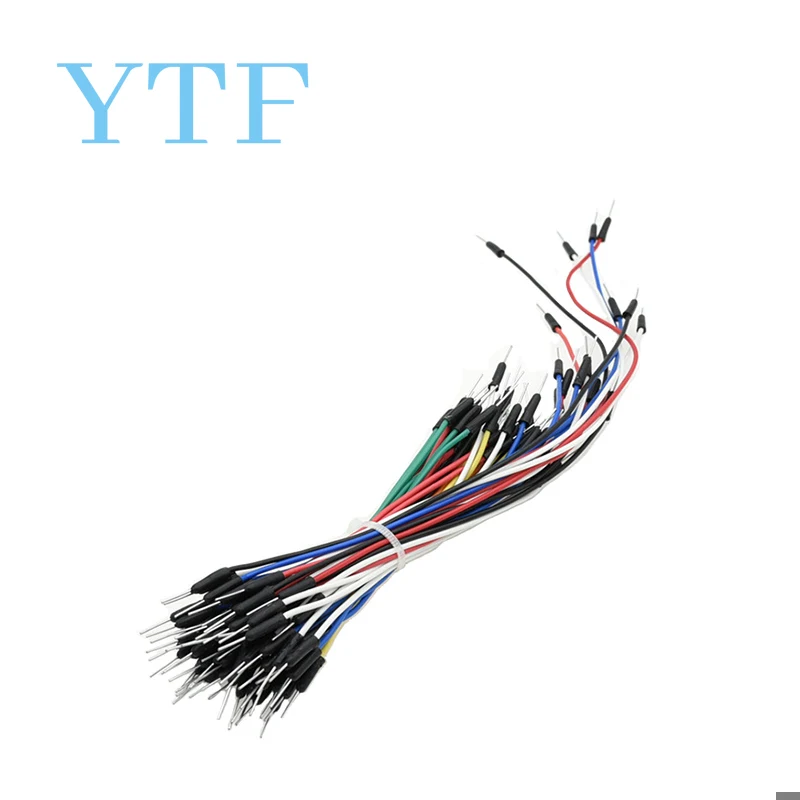 65 pz/lotto cavi jumper maschio-maschio, cavi jumper breadboard da 20 cm per progetti elettronici Arduino 1-10 lotto