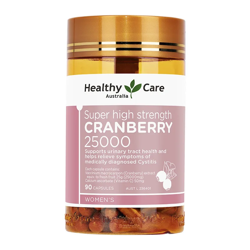 

Australia Healthy Care Cranberry Capsules 90 HC High Concentrated Essence Protect Ovarian Urinary System