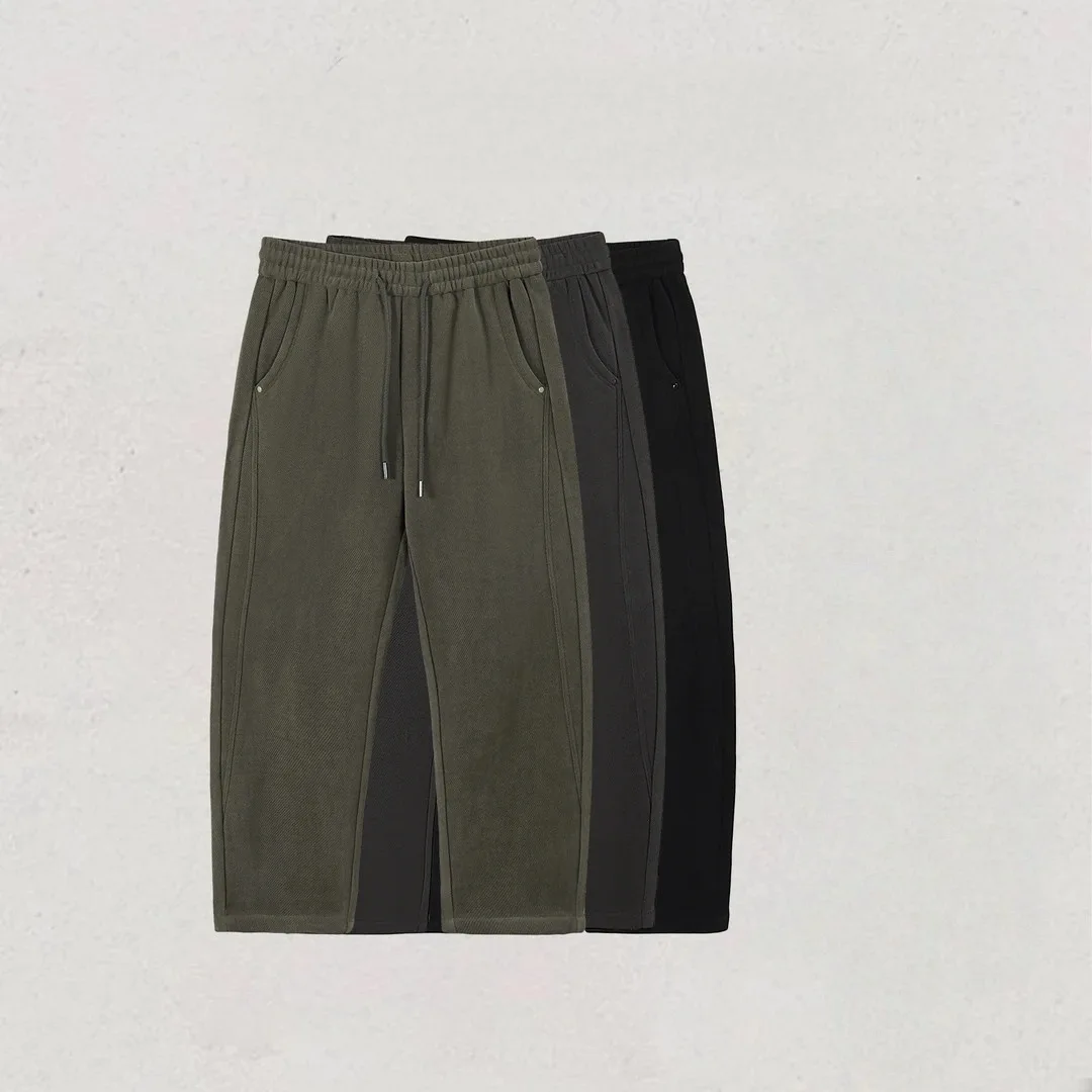 

Высококачественные мужские модные повседневные брюки на осень-зиму, новые, теплые, на флисовой подкладке, универсальные, удобные, свободного кроя, со средней посадкой на талии