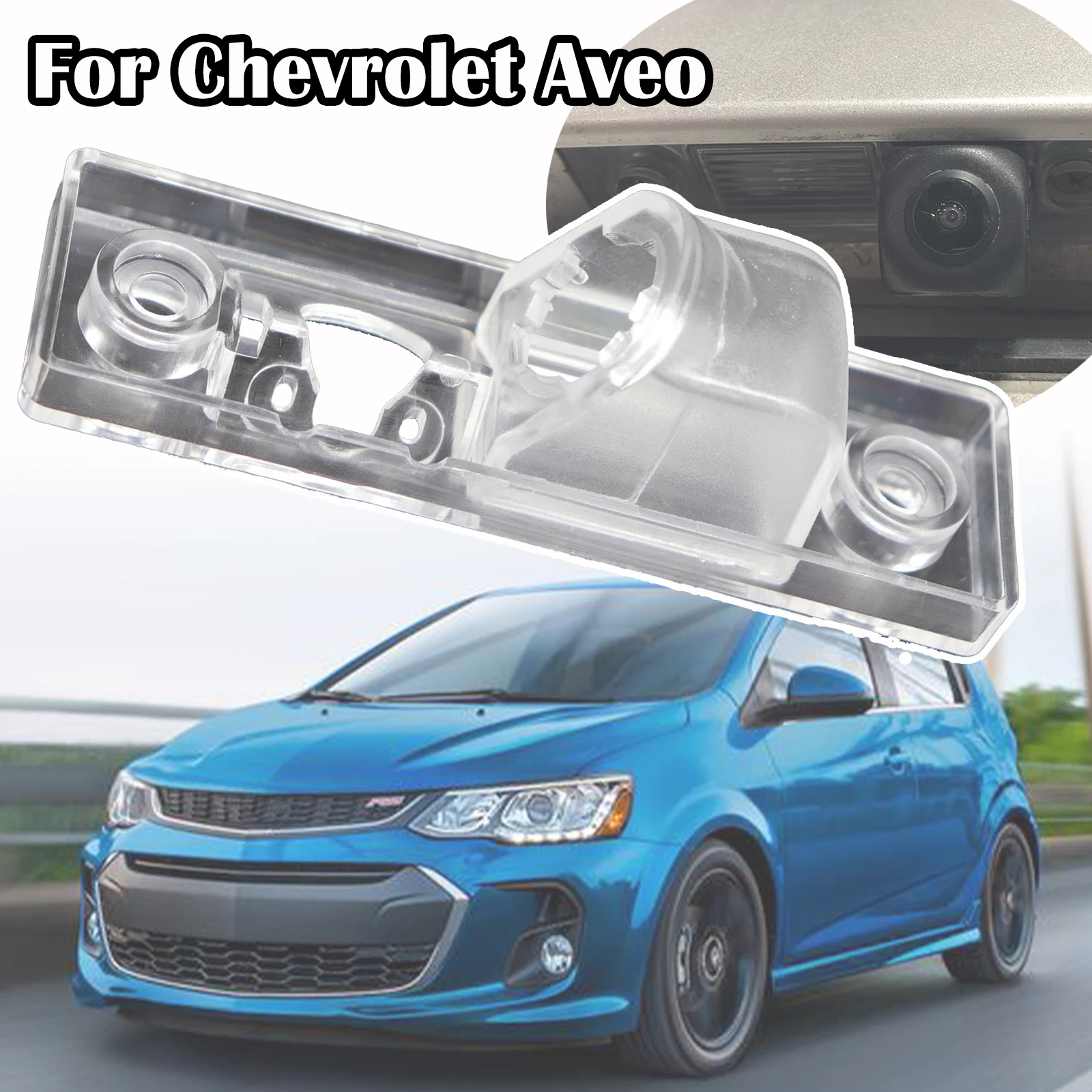 For Chevrolet Aveo T200 Kalos Lova Nexia Daewoo Gentra Holden Barina Car Rear View Camera Bracket Plate Lights Mount 2003 - 2018