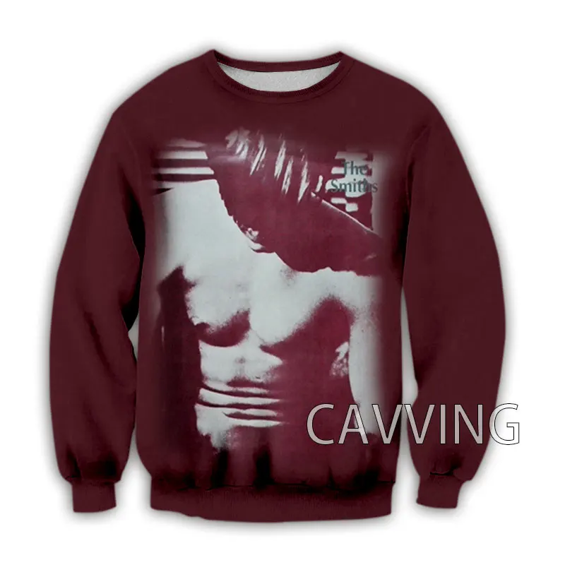 CAVVING Kaus Oblong Rock Crewneck Motif 3D Atasan Gaya Harajuku Kaus Lengan Panjang untuk Pria/Wanita