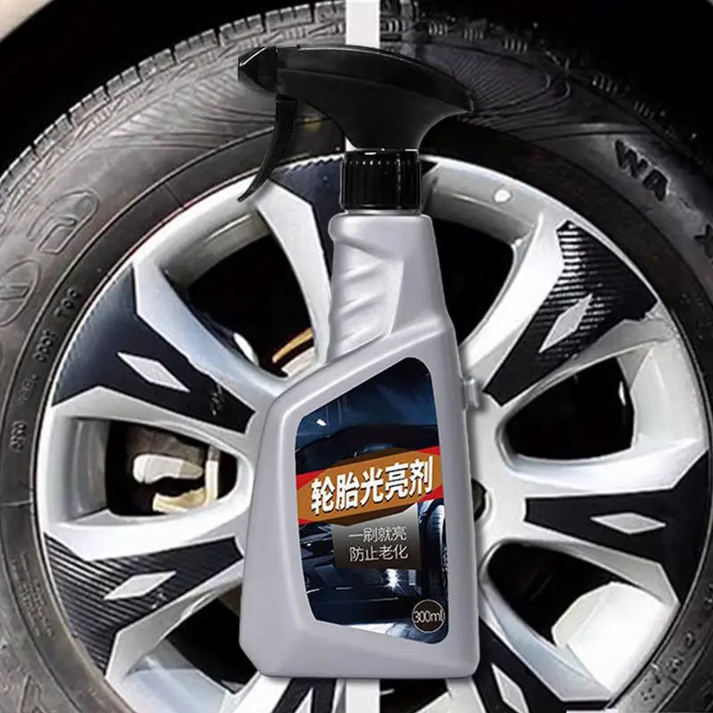 Tire Black Tire Shine High Gloss Tire Shine Coating 300ml Car Tire Coating Shine For High Gloss Shine Waterproof Sun Resistant