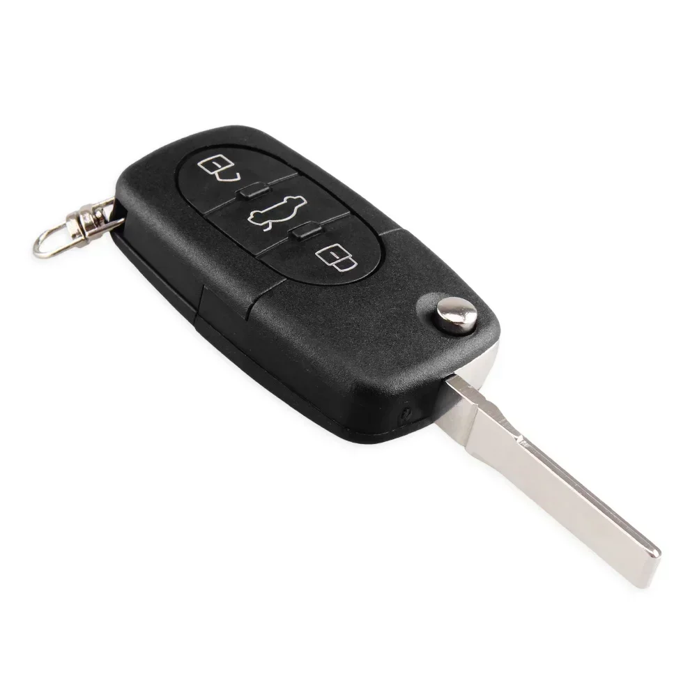 KEYYOU Remote Flip Car Key Shell Case CR1616 Battery For VW Volkswagen Golf 4 5 6 Passat B5 B6 Polo Bora Touran