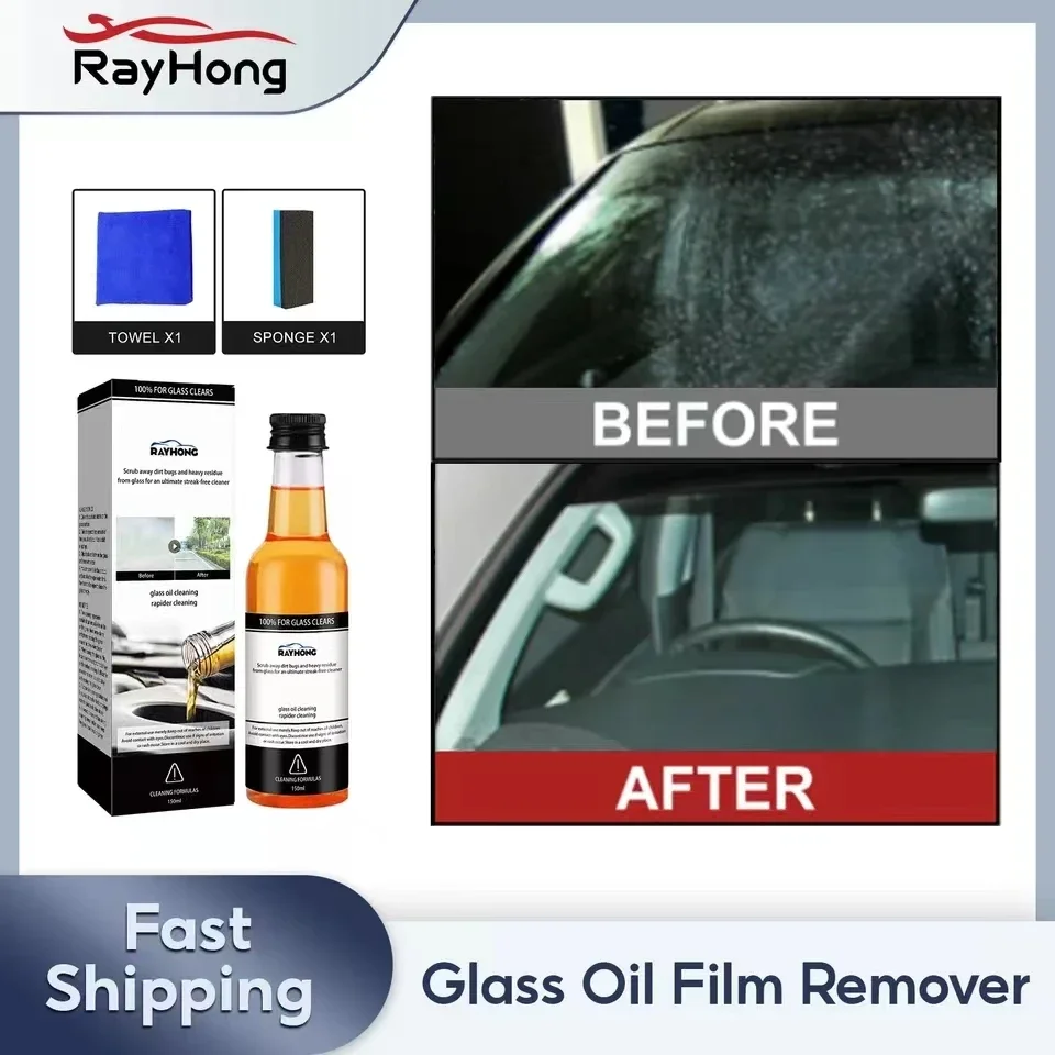 

Glass Oil Film Cleaner Quickly Restored Without Polishing Against Water Droplets Rain Splashes And Dust Windshield Mirror