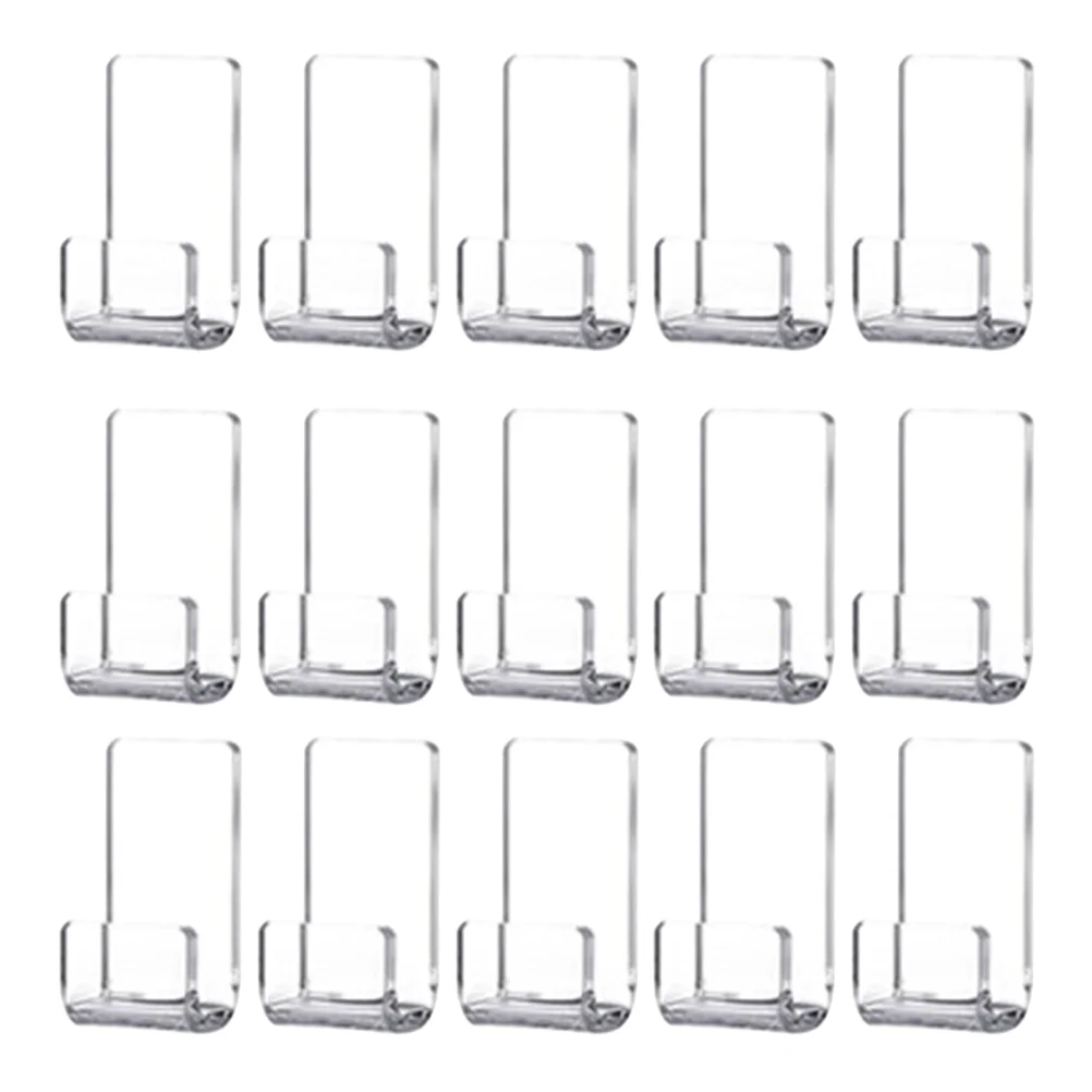 15 Pcs Transparent Record Rack Holder Storage Hanging File Shelves CD Acrylic Vinyl Wall Mount Child Hangers