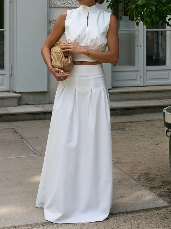 

Sexy Top And Skirt Set Bal Hanging Ne Two-Piece Set for Trendy Girls Spicy Summer Faion Outfit from China