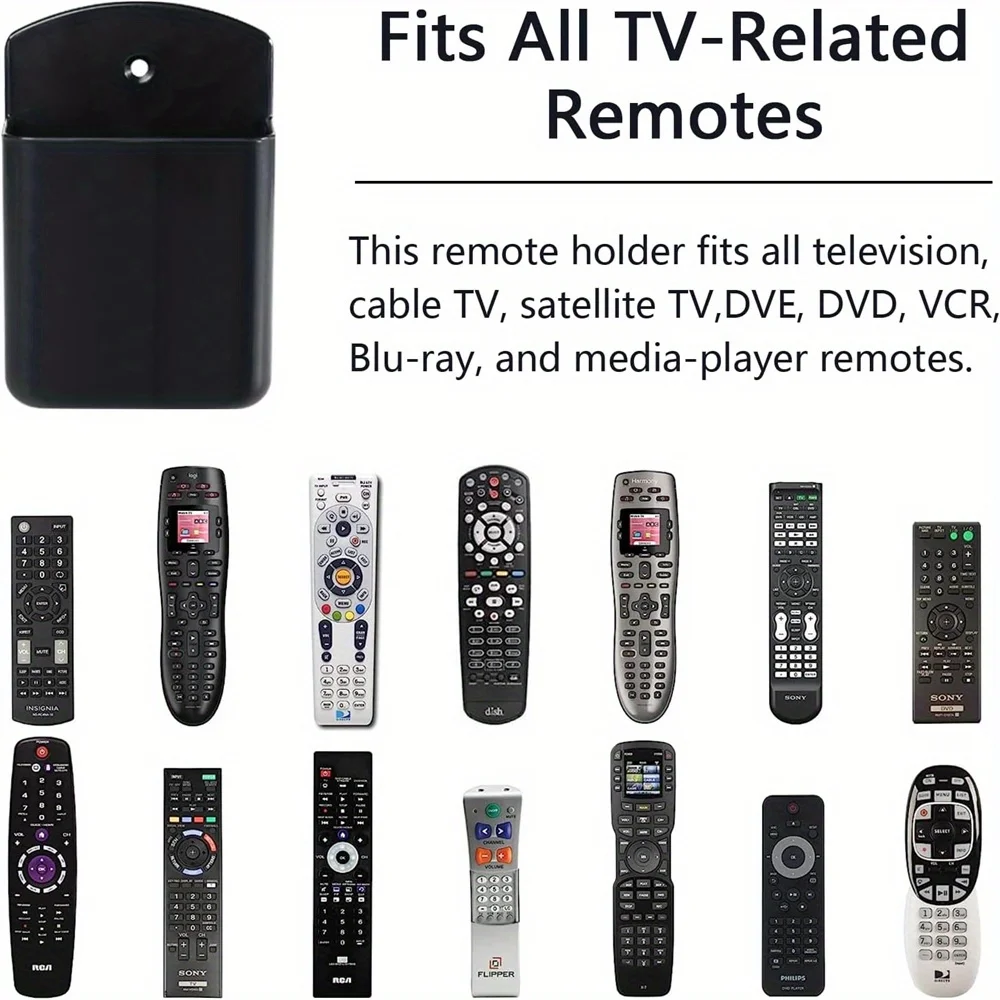 2 Stück/Packung Wandmontierter Fernbedienungshalter Selbstklebender TV-Controller-Halter Aufbewahrungszubehör Stifthalter – Detail 2